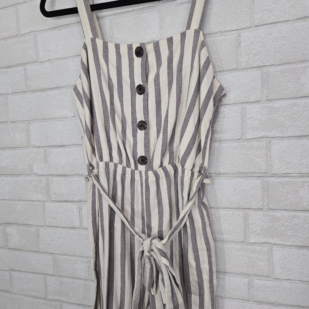 Maurices stripe tie front jumpsuit - Picture 6 of 15